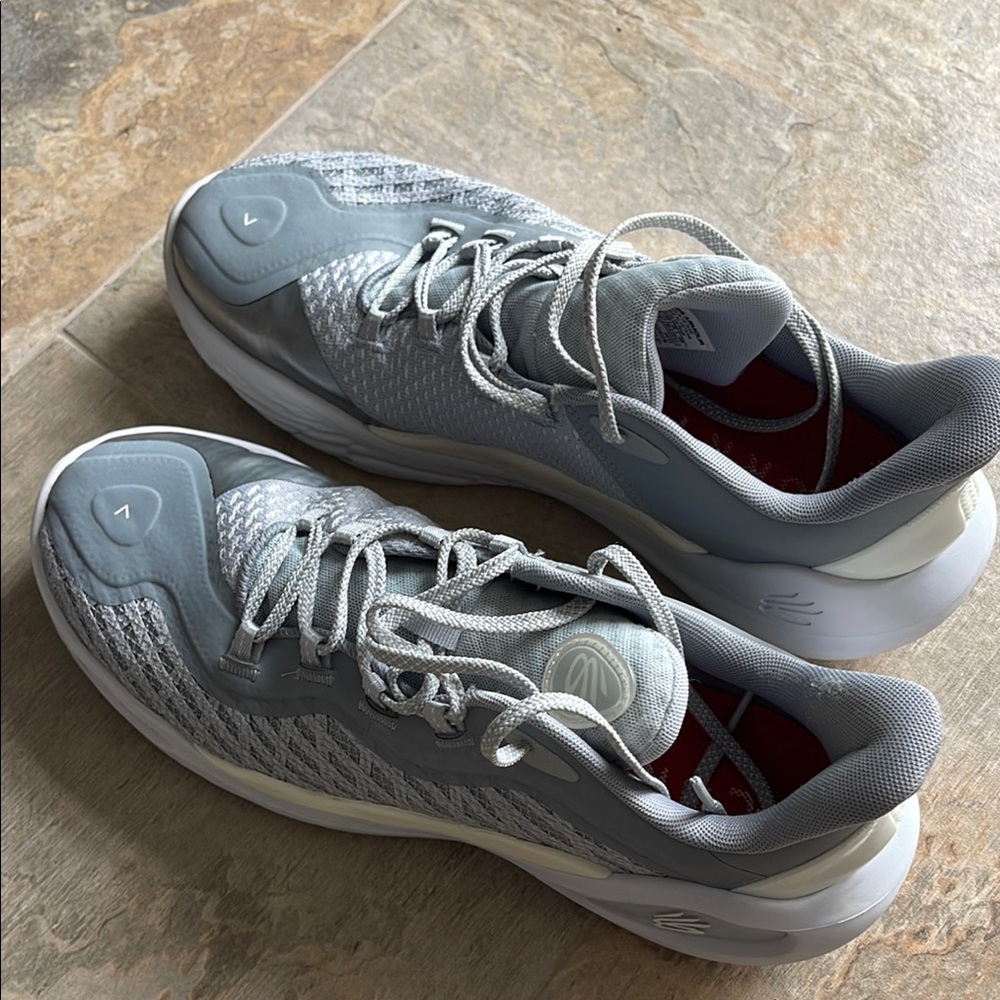 Stylish Gray and White Sneakers